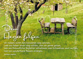 Zitat der Woche: dem Herzen folgen | Das Leben ist schön
