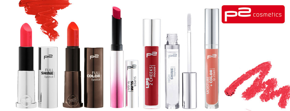 p2: neue Produkte ab August 2015 für die Lippen :-)